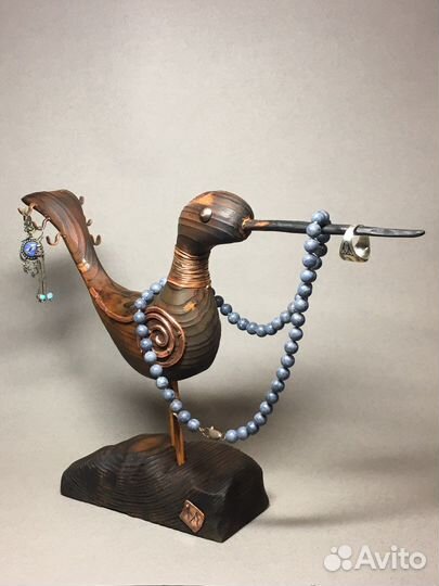 Птица счастья из дерева