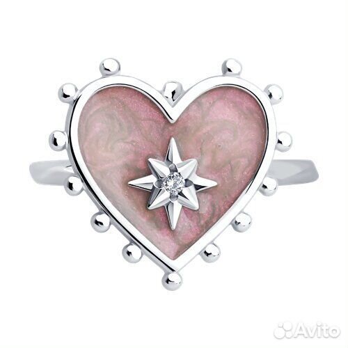 Кольцо sokolov из серебра, 94014412, р.17