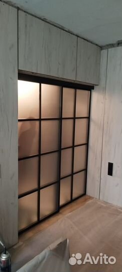 Межкомнатные перегородки, раздвижные из стекла