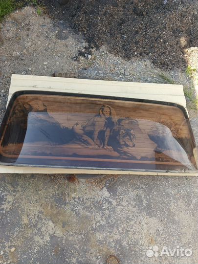 Задние стекло с шелкографией ваз 2101-07