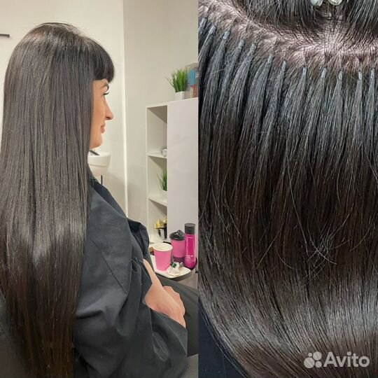 Наращивание натуральных волос