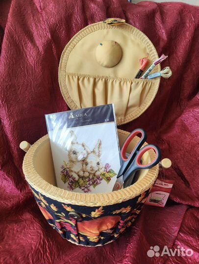 Шкатулка корзинка для рукоделия