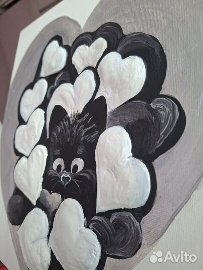 Текстурная картина, Черновичок, 25х25