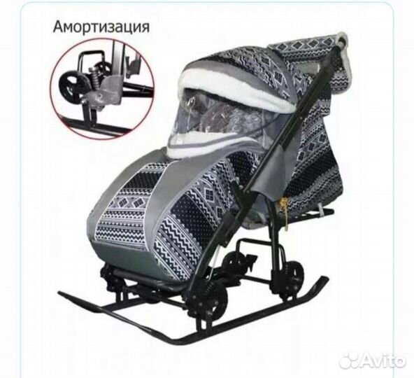 Детские санки коляска