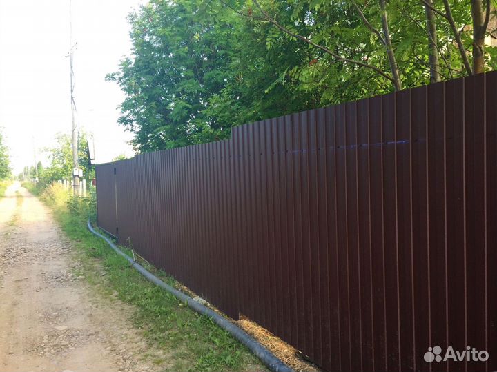 Забор из профнастила