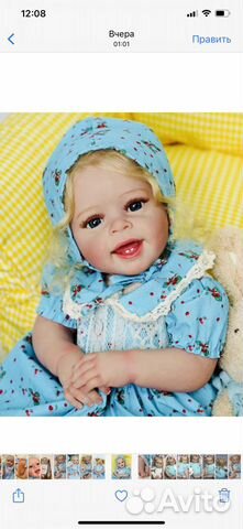 Кукла Реборн силиконовая девочка 50 см объявление продам