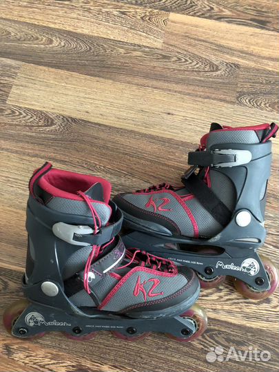 Роликовые коньки К2 размер 32-37