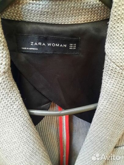 Твидовый пиджак zara s