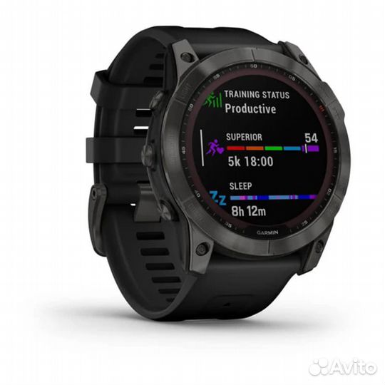 Смарт часы Garmin Fenix 7X Sapphire Solar Carbon