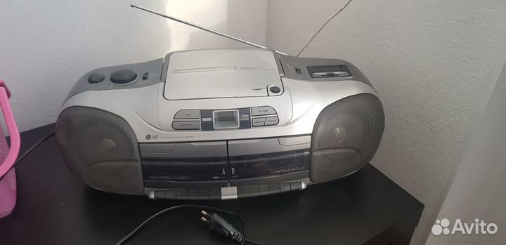Boombox LG колонка, радио, cd-дисковод, кассеты