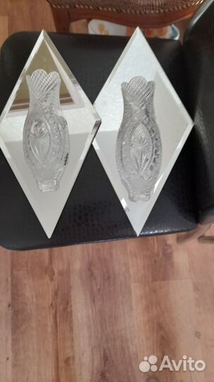 Вазочки хрустальные,настенные