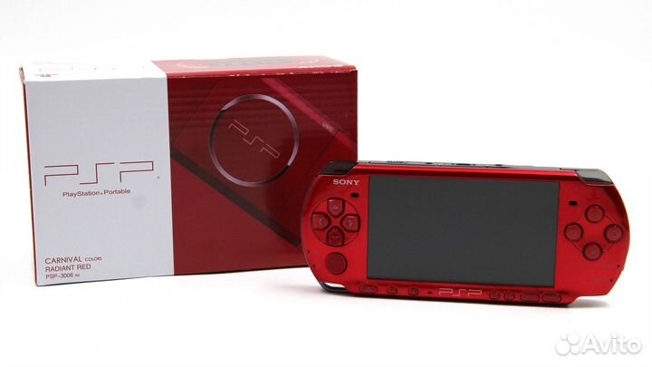 Sony PSP 3008 Красная + 150 Игр