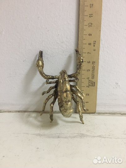 Скорпион бронза статуэтка шикарная