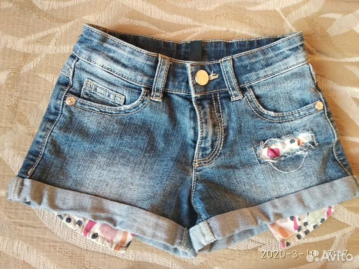 Три пары шортиков для девочки р. 98-104
