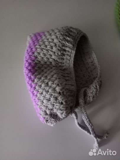 Комплект шапка и шарф детский, цена 1,300