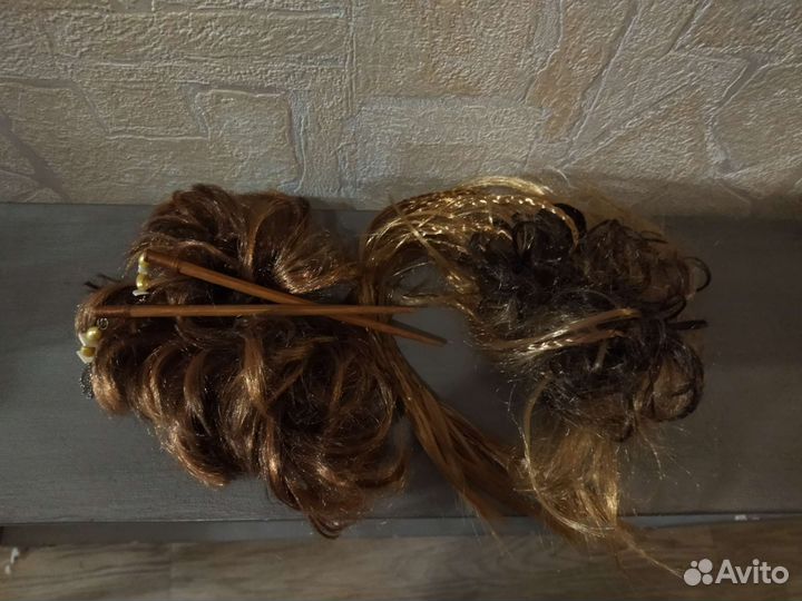 Шиньоны на резинке, китайские палочки для причёски