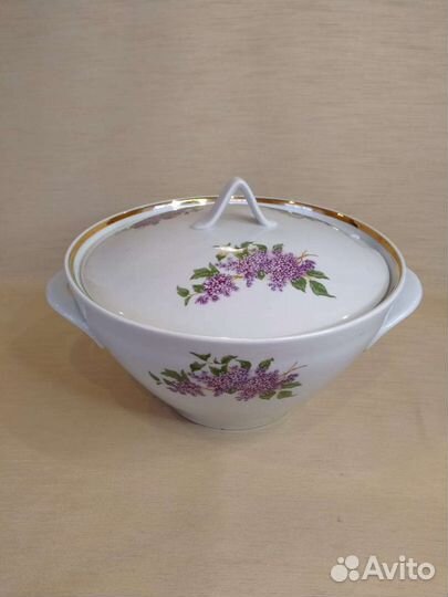 Блюдо Сирень Дулёво