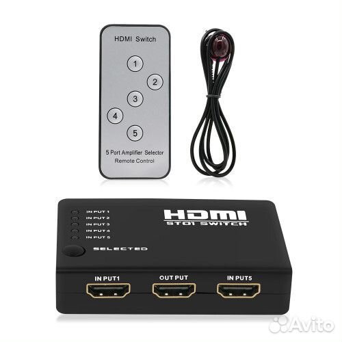 Переключатель видеосигнала hdmi 5 на 1