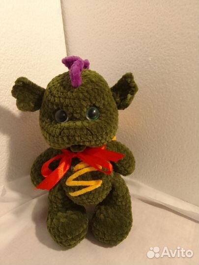 Дракоша вязанная игрушка