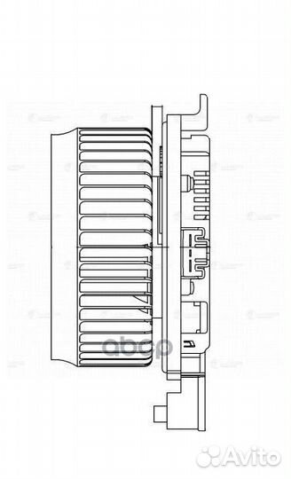 Вентилятор отопителя салона для а/м Toyota Land