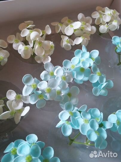 Цветы из мыла Гортензия