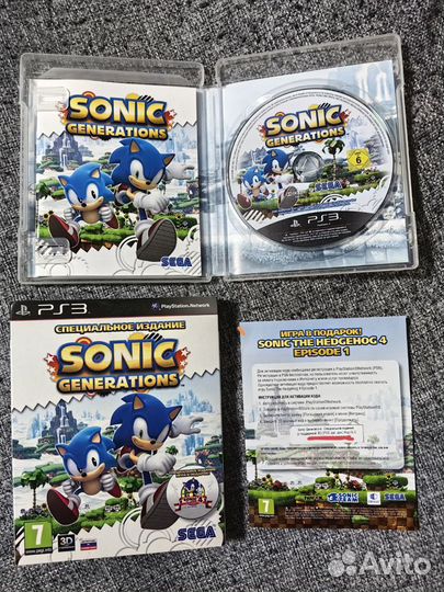 Sonic Generations ps3 Специальное издание