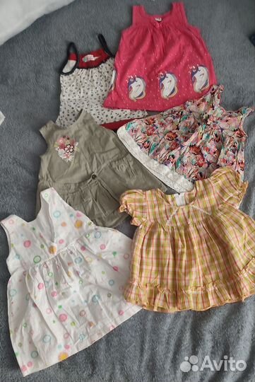Детске вещи пакетом 74-86 на девочку