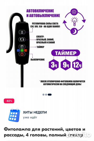 Фитолампа для растений