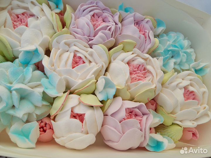 Цветы из зефира