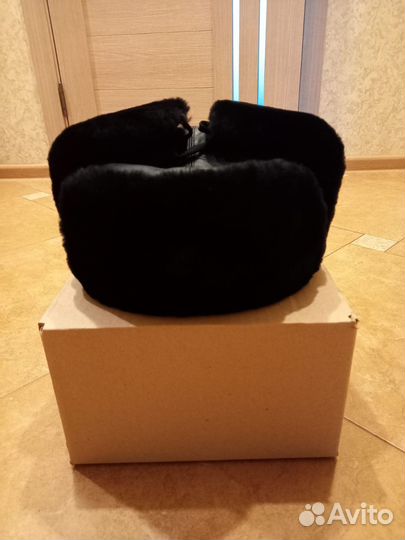 Зимняя меховая шапка из овчины, р. 57