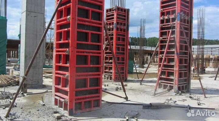 Щитовая Б/У опалубка для колонн. Аренда, продажа