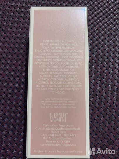 Туалетная вода женская calvin klein