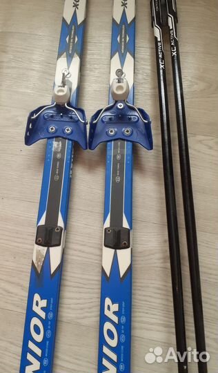 Лыжи+крепления+палки+чехол