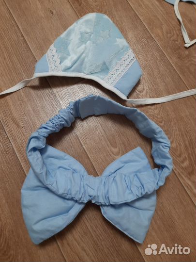 Чепчики/шапочки для новорождённого, бант