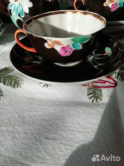 Сервиз чайный Дулево. Редчайший окрас
