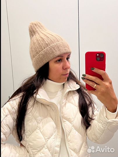 Шапка тыковка новая из пуха норки ручная работа