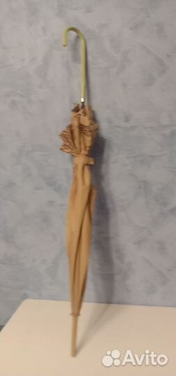 Зонт трость женский бежевый