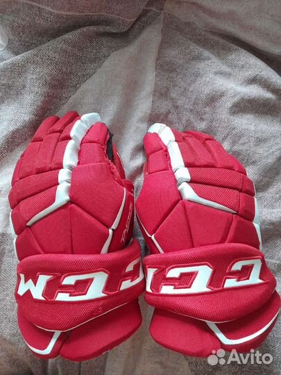 Краги HG9060 SR CCM tacks prot gloves RED/white