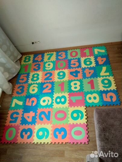 Детский коврик-пазл