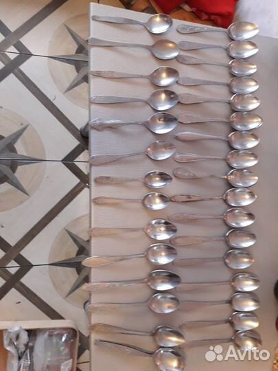 Столовые приборы мельхиор нержа СССР