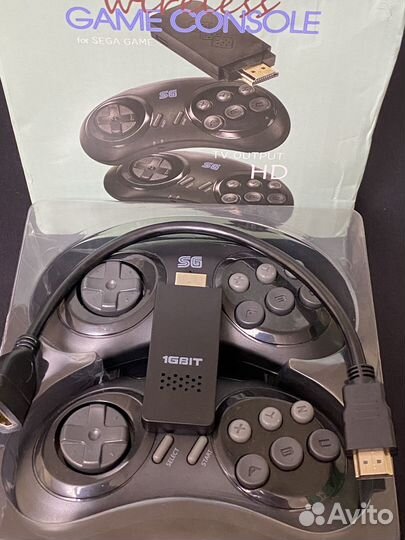 Беспроводная Sega Mega Drive 16 bit. hdmi+все игры