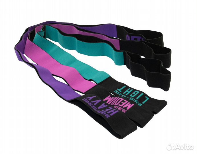 Набор из трех тканевых эспандеров uniq