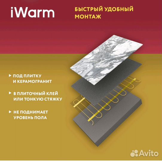 Теплый пол iWarm 2,0 кв.м 300 Вт