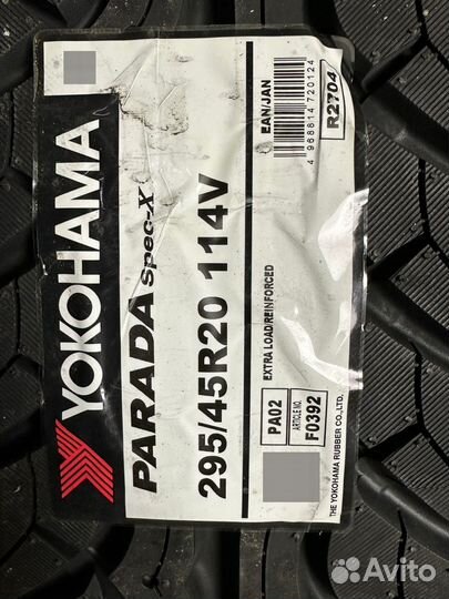 Yokohama Parada Spec-X PA02 295/45 R20 114V