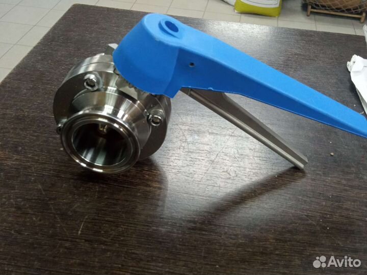 Кран бабочка кламп 2 с плавной регулировкой