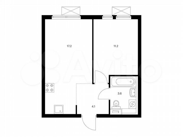 1-к. квартира, 36,1 м², 10/33 эт.