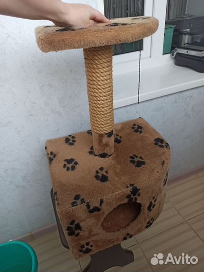 Когтеточка домик для кошки бу