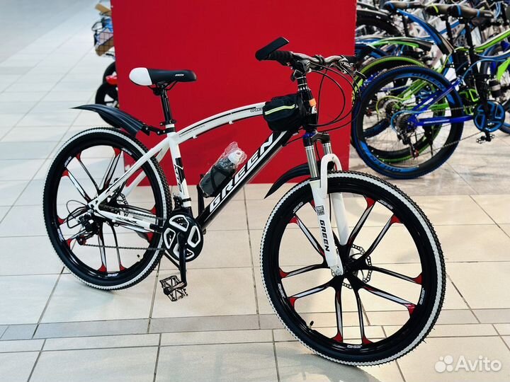 Велосипед горный на литых дисках 26R Green