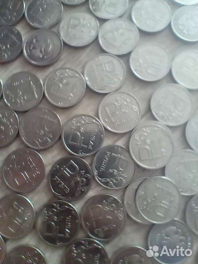 Коллекция монет с символом P вместо 1рубля 165штук