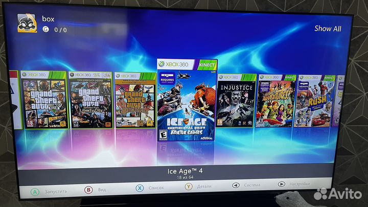 Xbox 360S прошивка 60 игр